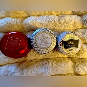 Voluspa set of 3 mini candle NWT